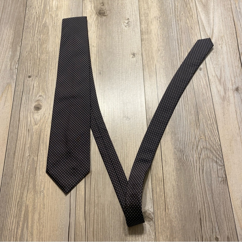 Gianfranco Ferre Mens Polka Dot Luxury Designer Tie Silk Made In Italy